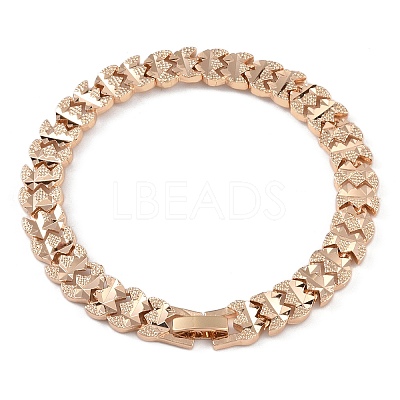 Brass Link Chain Bracelets for Women Men BJEW-P324-01H-KCG-1