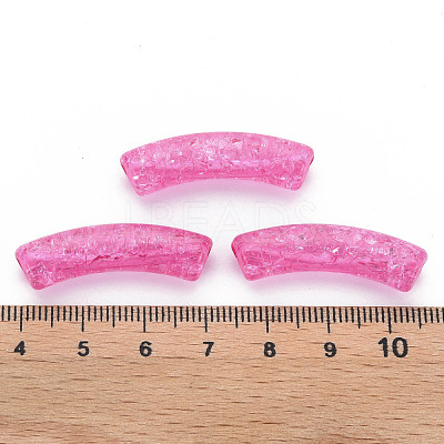 Transparent Crackle Acrylic Beads CACR-S009-001A-N82-1