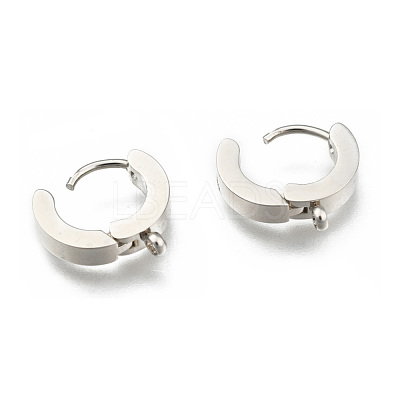 Tarnish Resistant Personalized Unisex 304 Stainless Steel Hoop Earrings EJEW-G120-59P-1