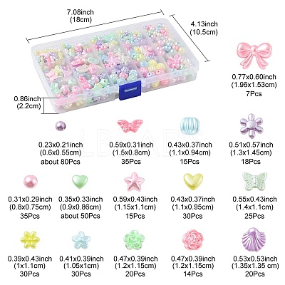 Imitation Pearl Acrylic Beads OACR-YW0001-51-1