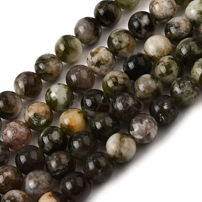 Natural Lepidolite Beads Strands G-F799-B01-9mm-1