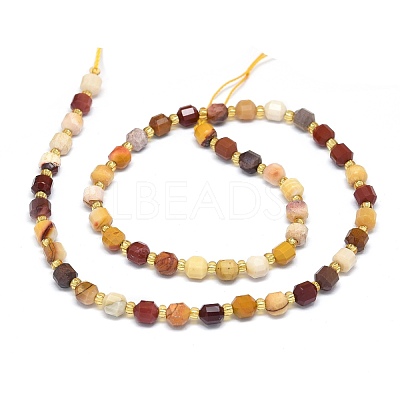 Natural Mookaite Beads Strands G-O201B-09-1