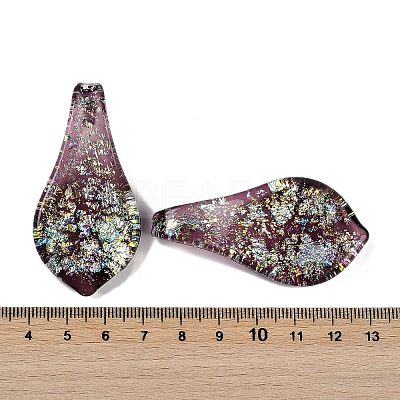 Lampwork Big Pendants FOIL-K003-01A-1