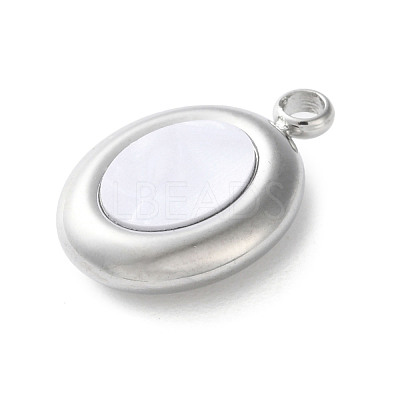 304 Stainless Steel Acrylic Pendants LS-STAS-M091-02E-P-1