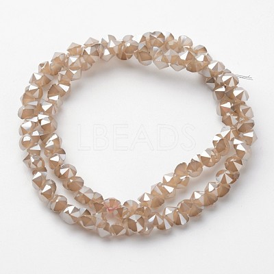 Electroplate Glass Bead Strands EGLA-J138-A-PL02-1