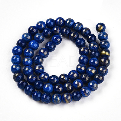 Natural Mashan Jade Beads Strands G-A255-A01-02L-1