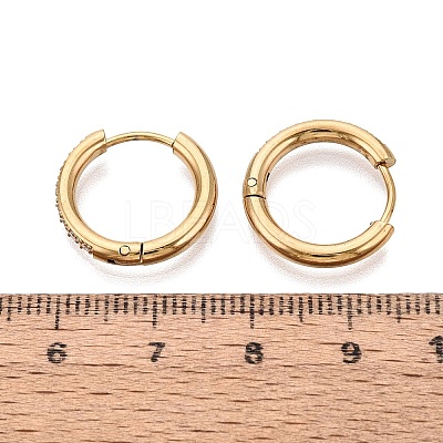 304 Stainless Steel Hoop Earrings STAS-Q113-13G-02-1