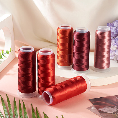 6Rolls 6 Colors Velour Yarn AJEW-TA0002-70A-1