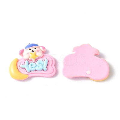 Opaque Resin Cabochons LS-CRES-P023-01C-1