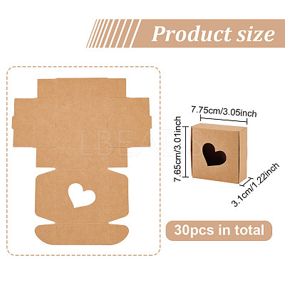 Kraft Paper Box CON-WH0068-78B-1