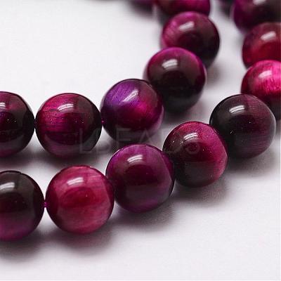 Natural Tiger Eye Bead Strands G-D840-54-8mm-04-1