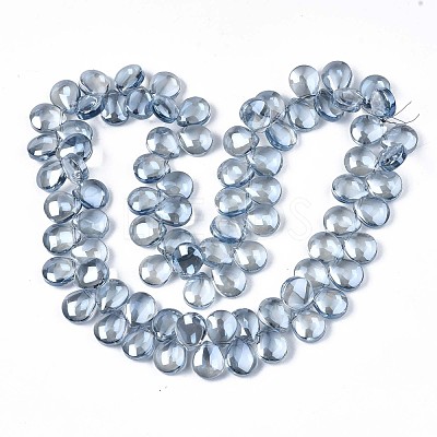 Electroplate Glass Beads Strand EGLA-S188-27-A01-1