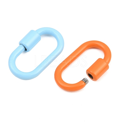 Spray Painted Alloy Locking Carabiner AL-CBAA02B-04-1