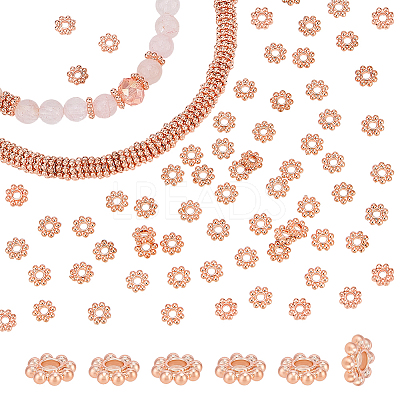 500Pcs Alloy Daisy Spacer Beads FIND-PH0059-80-1