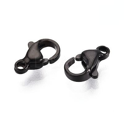 304 Stainless Steel Lobster Claw Clasps STAS-T065-10mm-34B-1