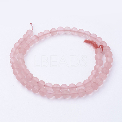 Watermelon Stone Glass Bead Strands G-G735-44F-6mm-1
