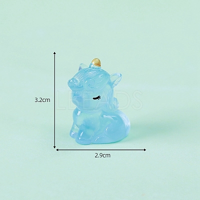 Luminous Glow in the Dark Resin Sculpture Display Decorations PW-WGBD4AA-03-1