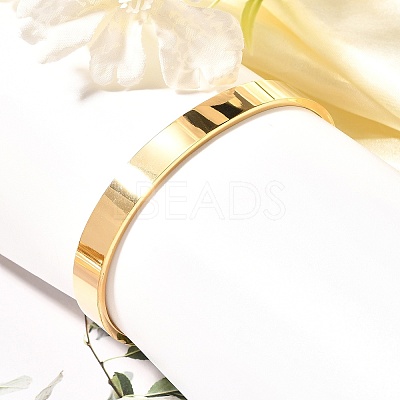 304 Stainless Steel Blank Cuff Bangles BJEW-E361-11G-1