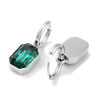304 Stainless Steel Hoop Earring Hand Polished EJEW-C017-06P-1