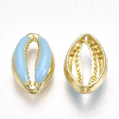 Alloy Enamel Beads PALLOY-T065-25B-1