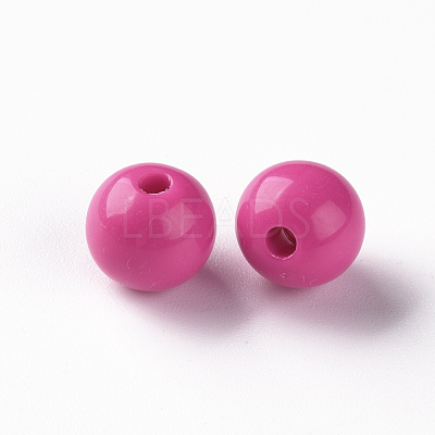 Opaque Acrylic Beads MACR-S370-C10mm-A13-1