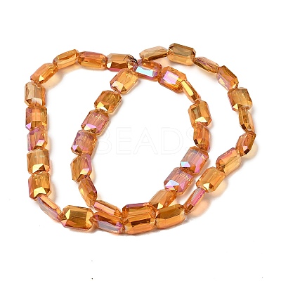 Electroplated Glass Beads EGLA-H002-A-09-1