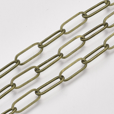 Unwelded Iron Paperclip Chains CH-S125-02A-AB-1