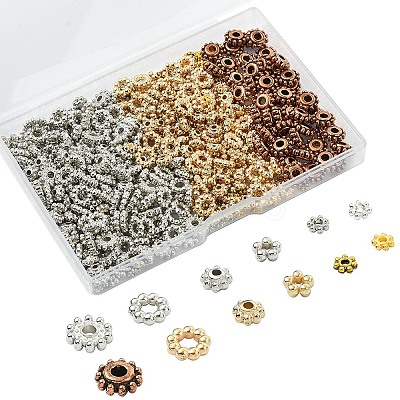 600Pcs 12 Styles CCB Plastic Bead Spacers CCB-YW0001-62-1