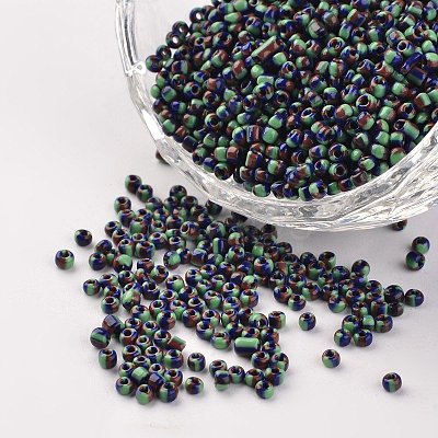 12/0 Opaque Colours Seep Glass Beads LS-SEED-M008-C19-1