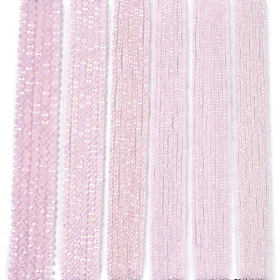 Electroplate Glass Beads Strands EGLA-A044-J3mm-B02-1