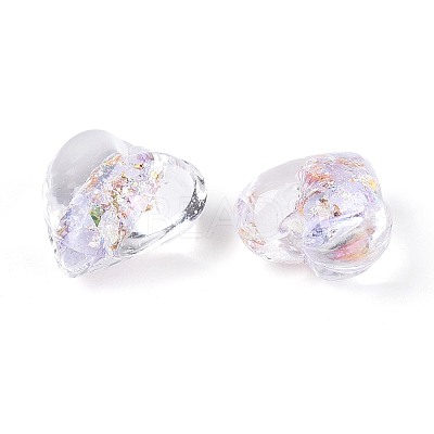 Handmade Foil Glass Beads FOIL-N029-09C-1