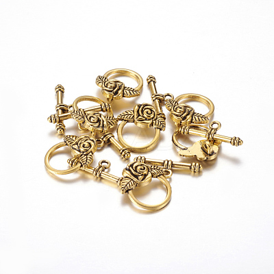 Tibetan Style Alloy Toggle Clasps X-GLF0026Y-NF-1