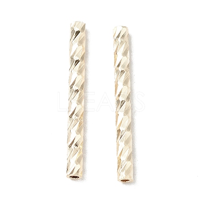 Rack Plating Brass Straight Tube Beads LS-KK-WH0061-03B-G-1