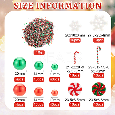 DIY Christmas Theme Vase Fillers DIY-BC0009-61-1