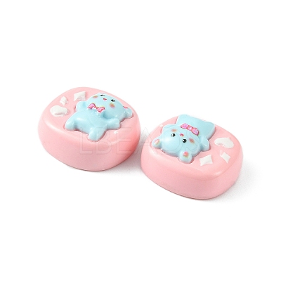 Opaque Cute Cartoon Resin Cabochons LS-CRES-O006-06D-1