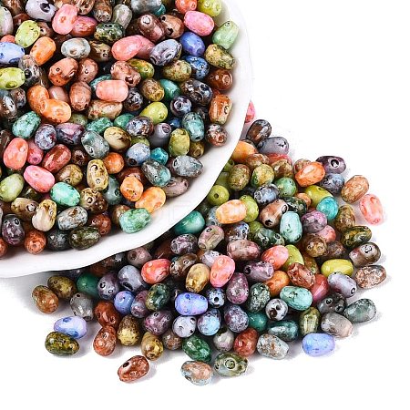 Picasso Glass Seed Beads SEED-N012-10-1