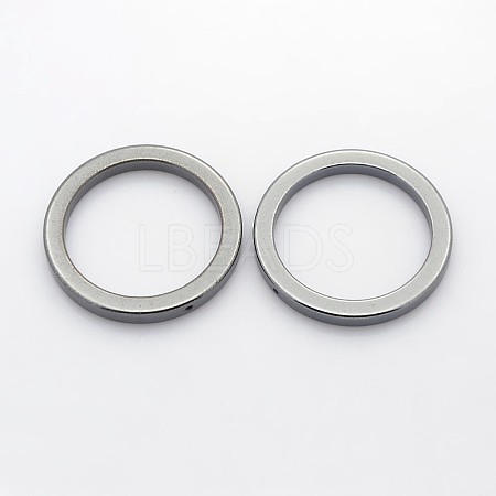 Non-Magnetic Synthetic Hematite Ring Pendants G-J232-03-1