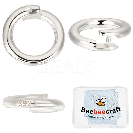 6Pcs 925 Sterling Silver Twister Clasp STER-BBC0007-44-1