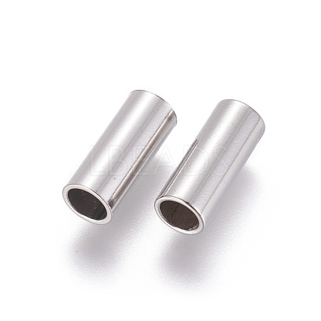 Tarnish Resistant 304 Stainless Steel Tube Beads STAS-F205-03P-G-1