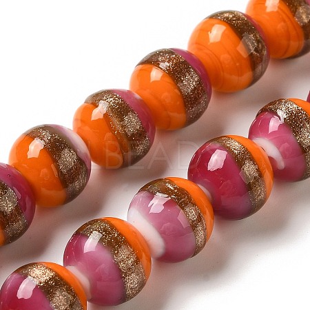 Lampwork Beads Strands LAMP-E036-07E-1