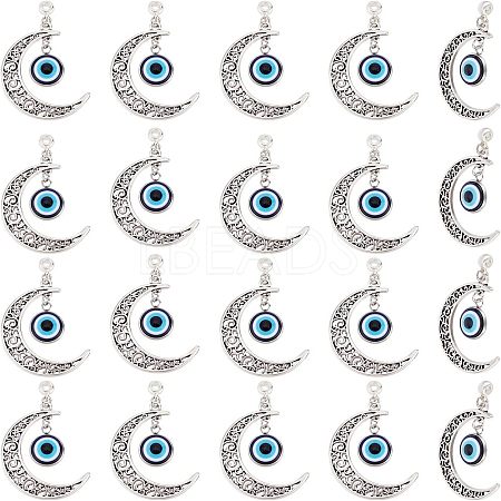 Alloy Hollow Moon Big Pendants FIND-NB0002-45-1