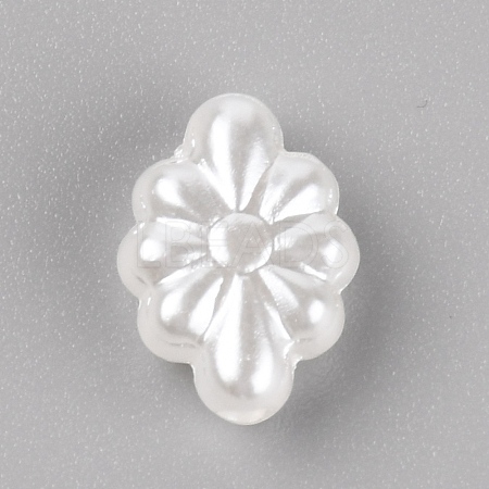 Opaque Acrylic Beads LS-OACR-WH0026-01A-1