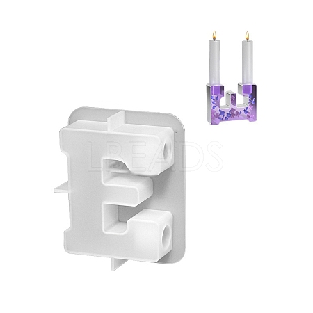 Letter Embossed Pillar DIY Candle Silicone PW-WG5DEFC-09-1