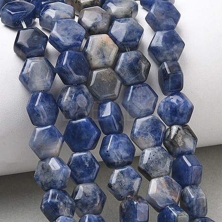 Natural Sodalite Beads Strands G-G463-A10-8x9mm-1