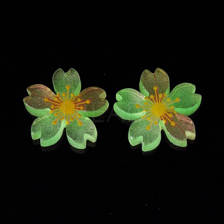 Luminous Resin Cabochons X-RESI-G030-01B-1
