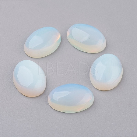 Opalite Flat Back Cabochons X-G-G741-13x18mm-22-1