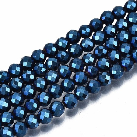 Electroplate Non-magnetic Synthetic Hematite Beads Strands G-T114-60B-04-1