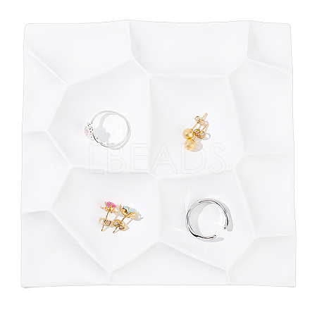 Gesso Finger Ring Display Stands ODIS-WH0029-41-1