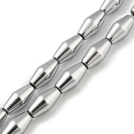 Electroplated Synthetic Non-magnetic Hematite Beads Strands G-Z032-B02-02H-1