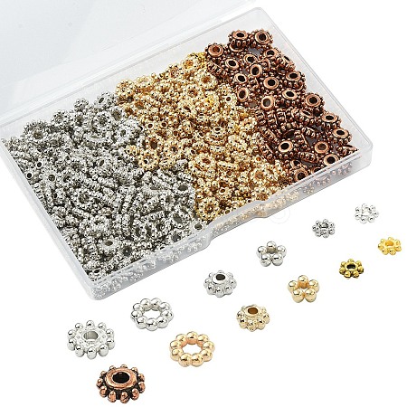 600Pcs 12 Styles CCB Plastic Bead Spacers CCB-YW0001-62-1
